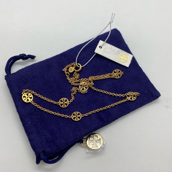 Tory Burch Delicate Logo Necklace 0400093648561 - Picture 3 of 4